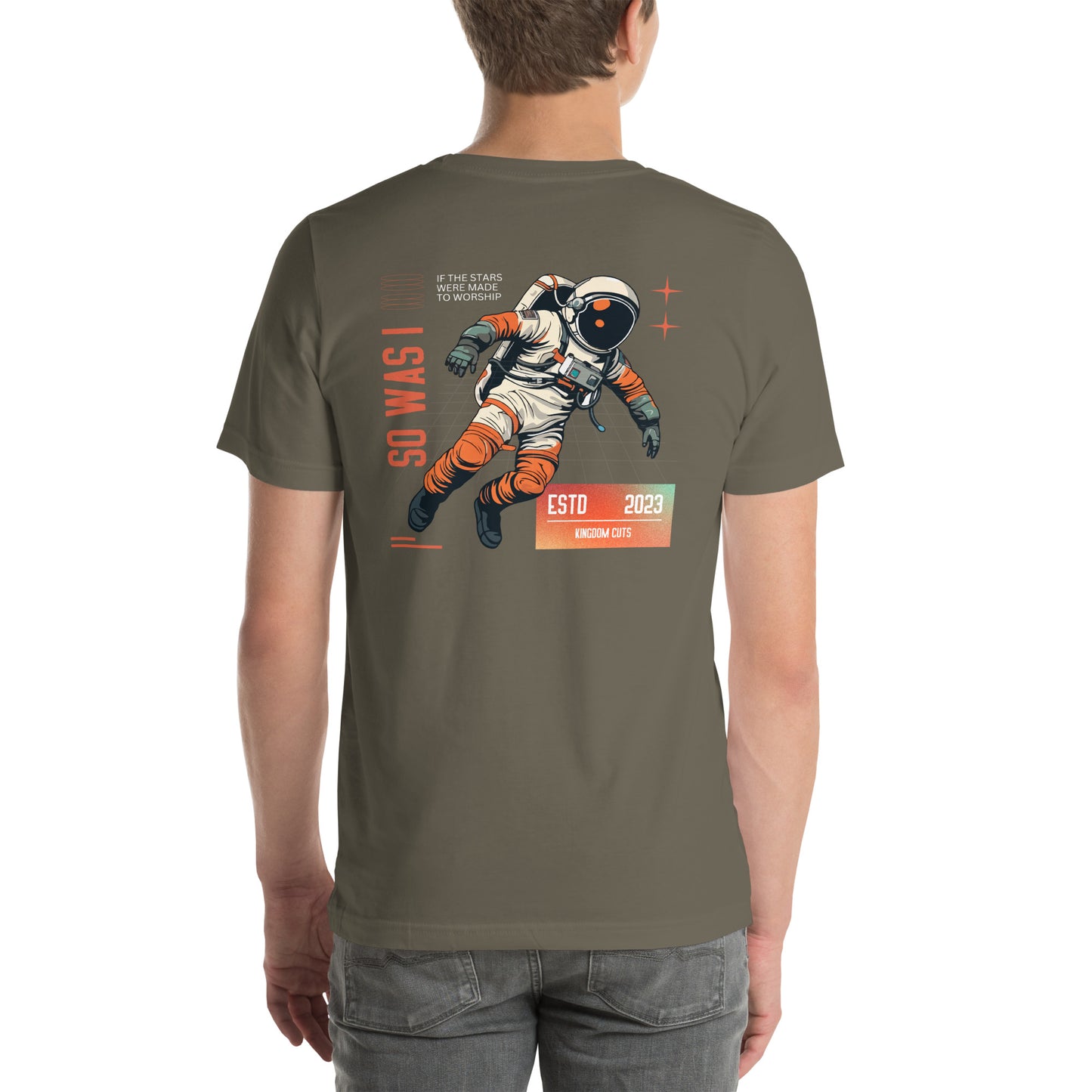 Astronaut T-shirt - Stars Were Made To Worship