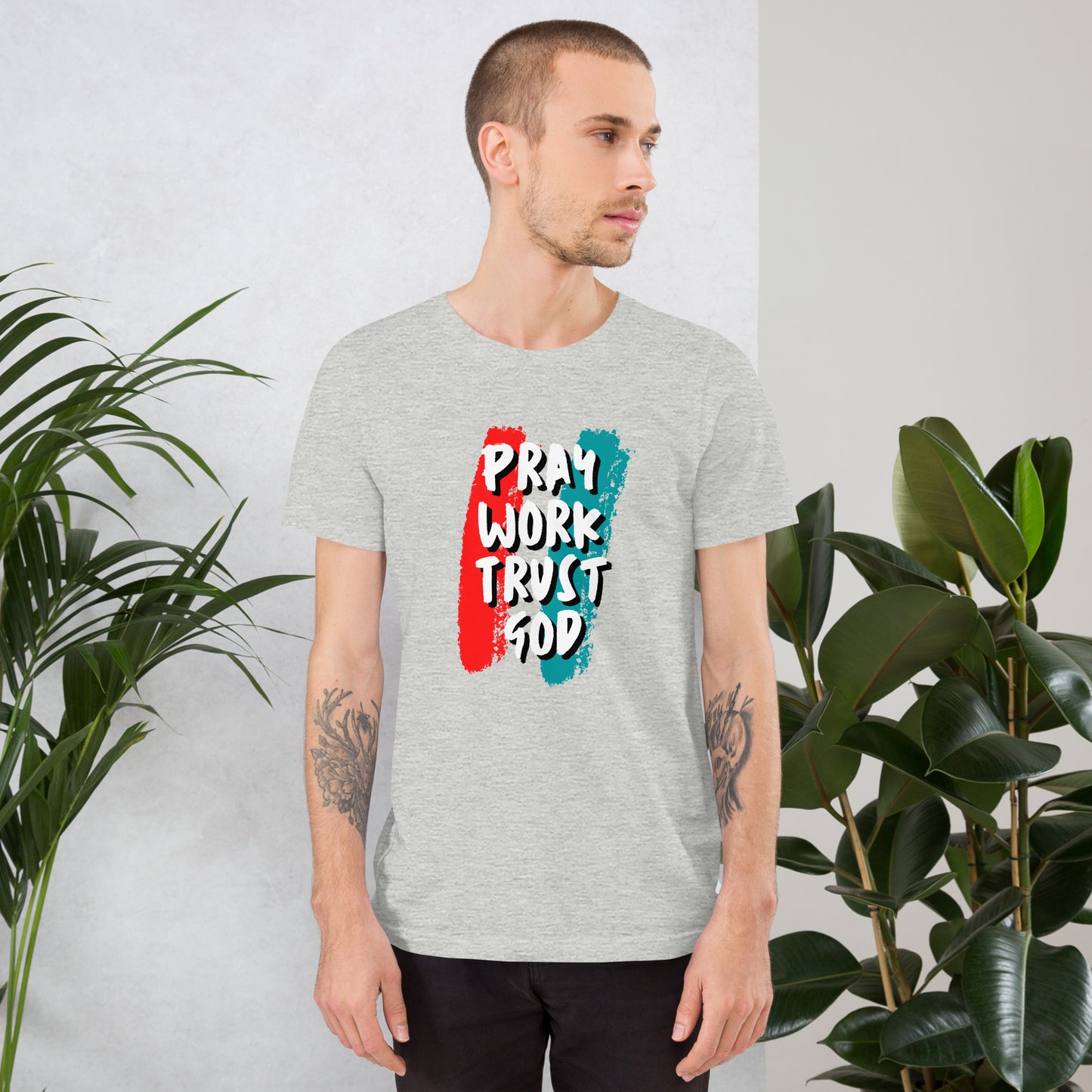 Pray Work Trust God T-shirt