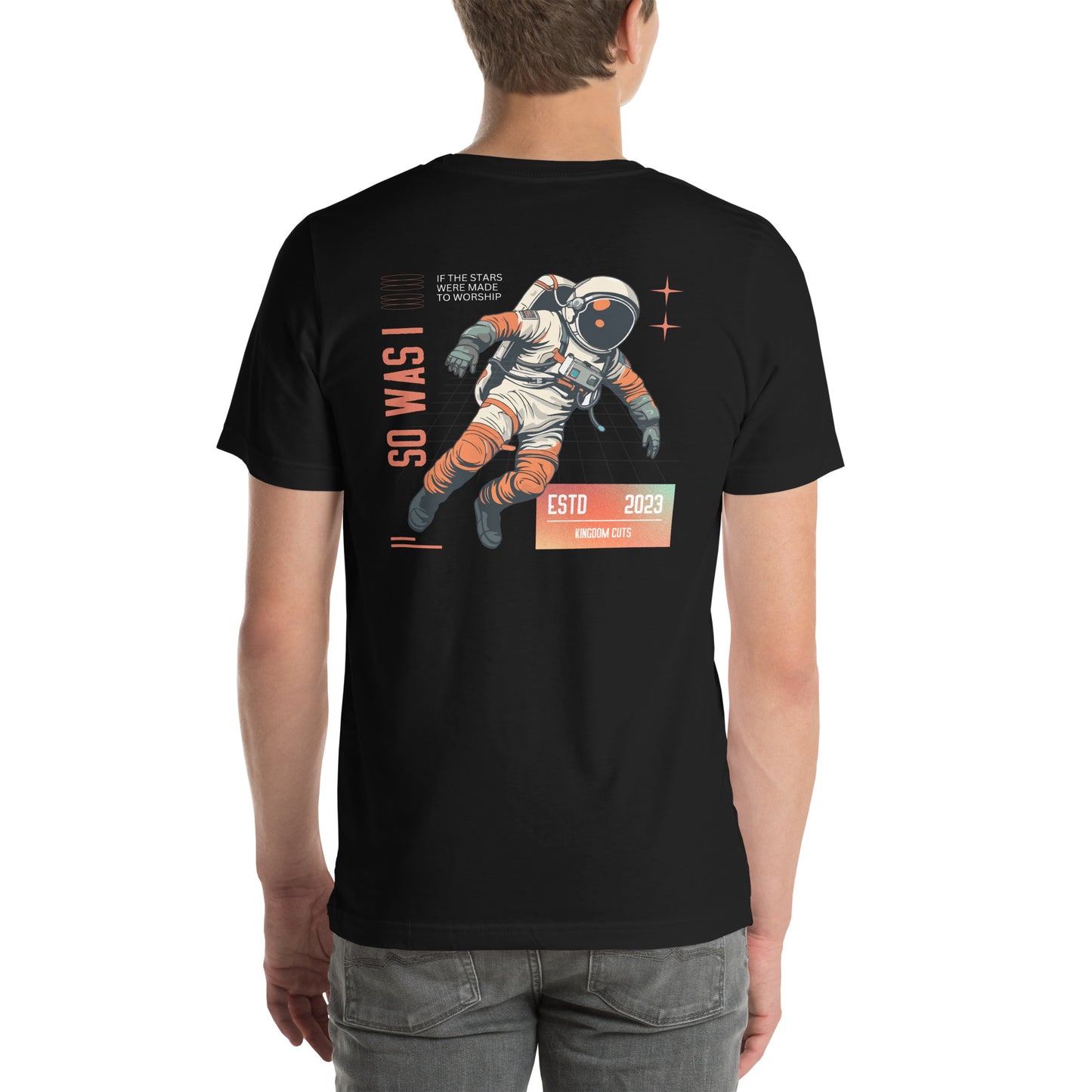 Astronaut T-shirt - Stars Were Made To Worship