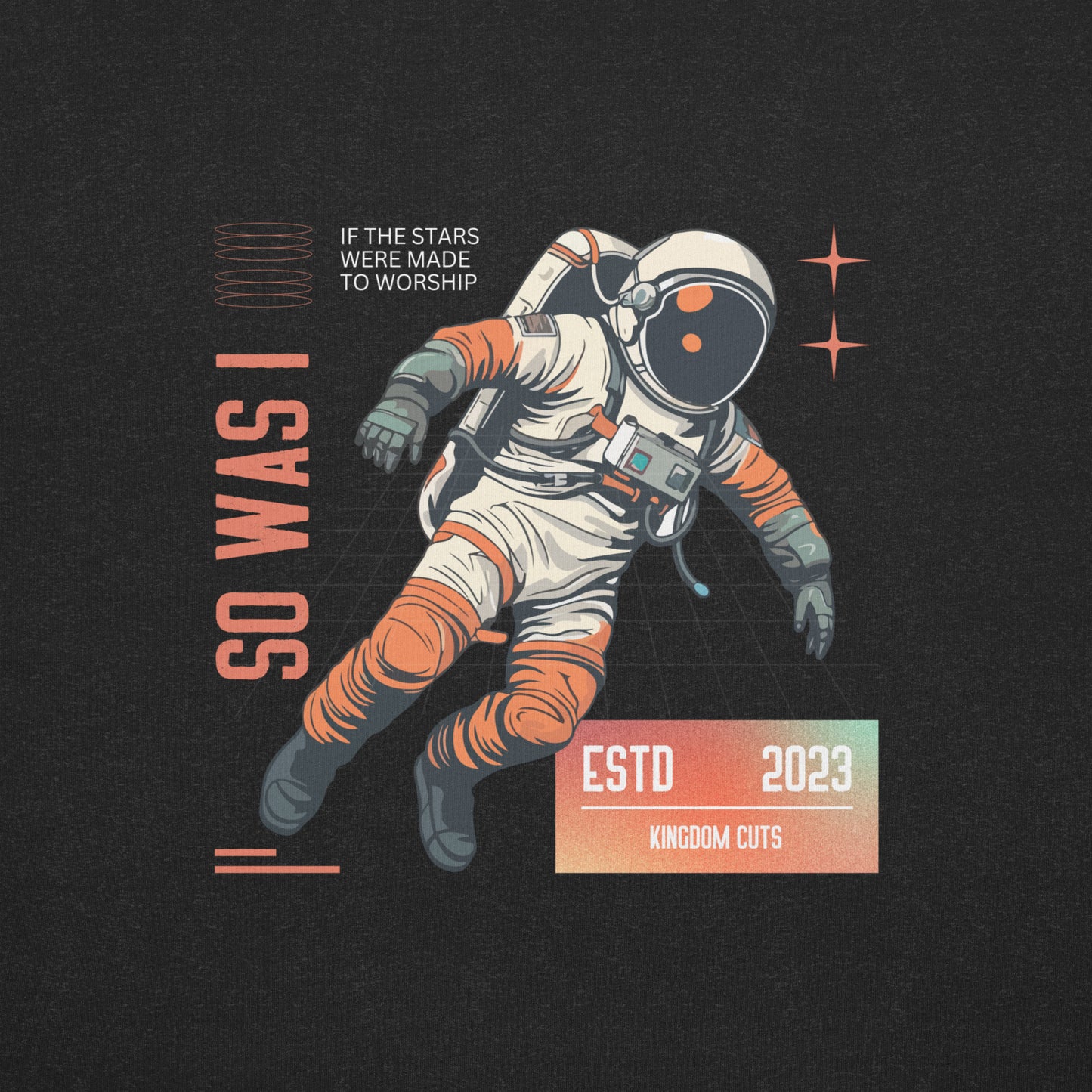 Astronaut T-shirt - Stars Were Made To Worship