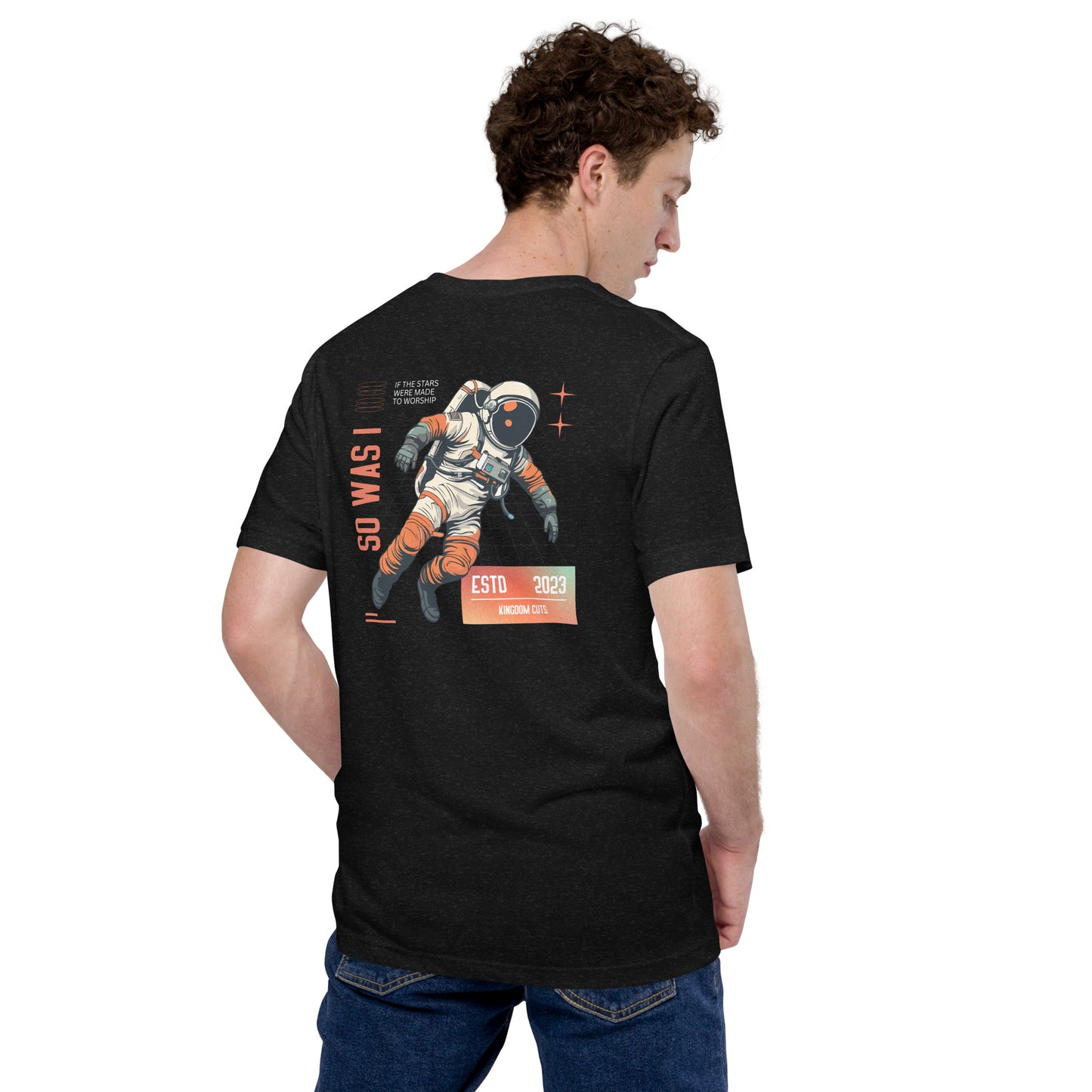 Astronaut T-shirt - Stars Were Made To Worship