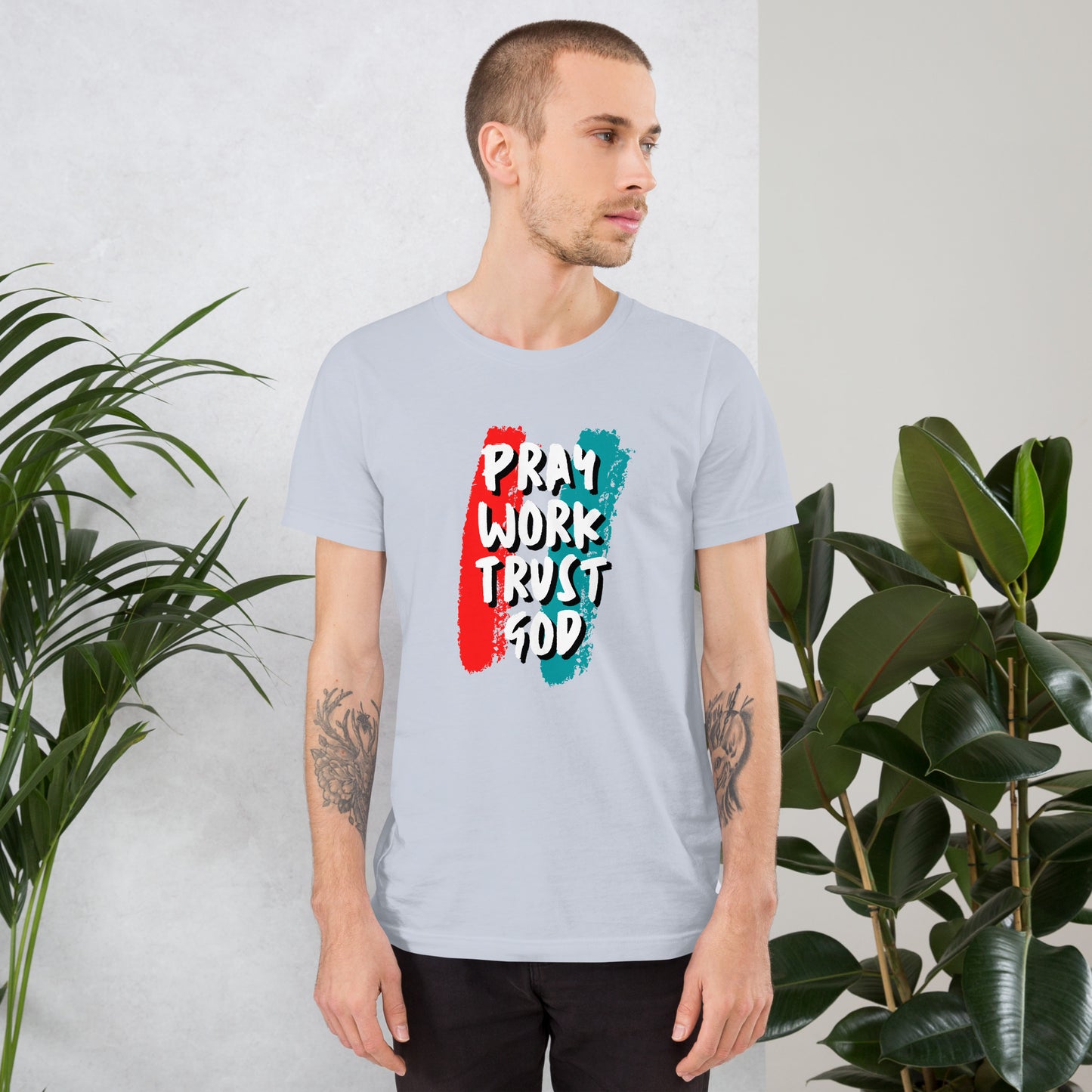 Pray Work Trust God T-shirt