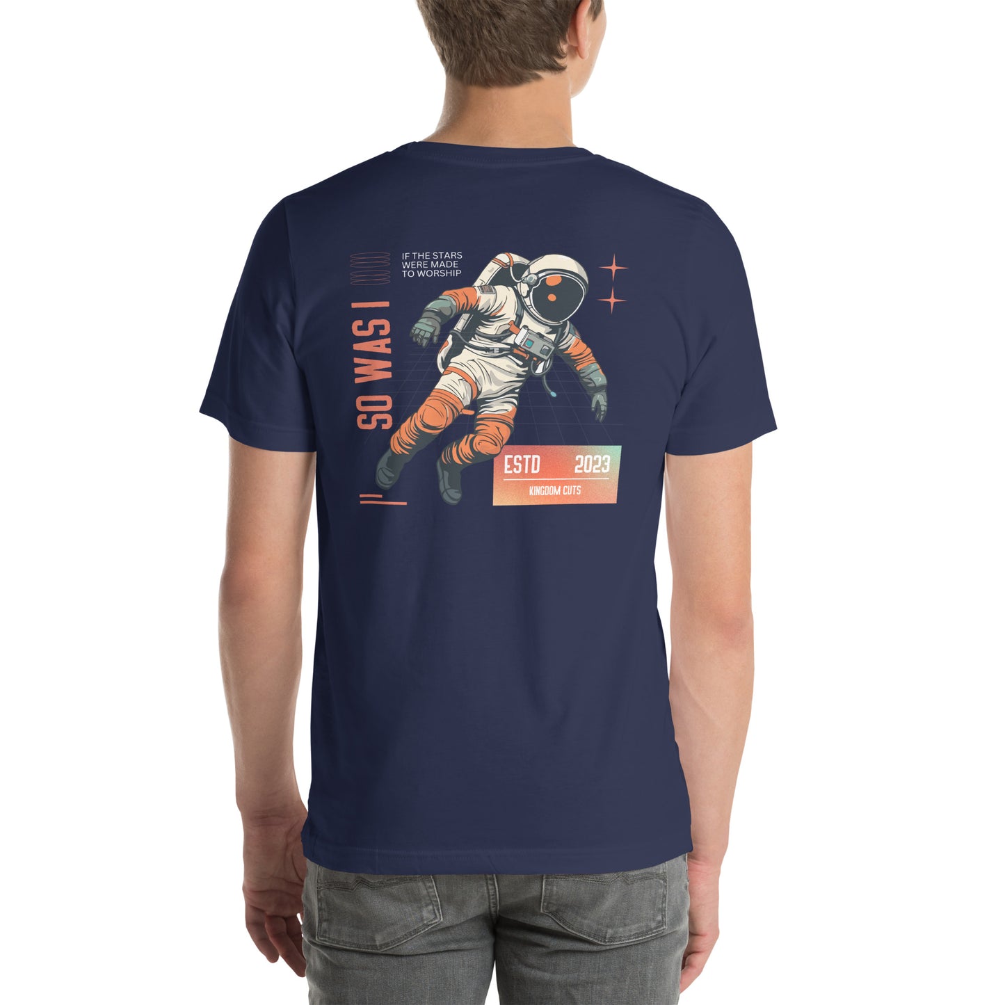 Astronaut T-shirt - Stars Were Made To Worship