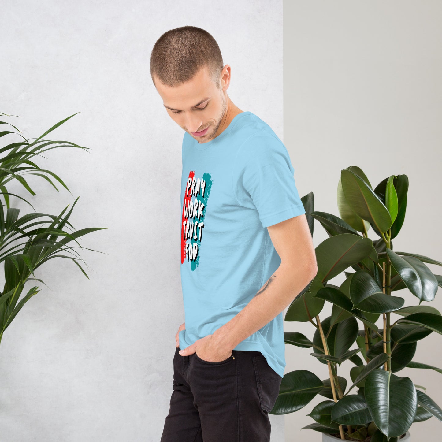 Pray Work Trust God T-shirt