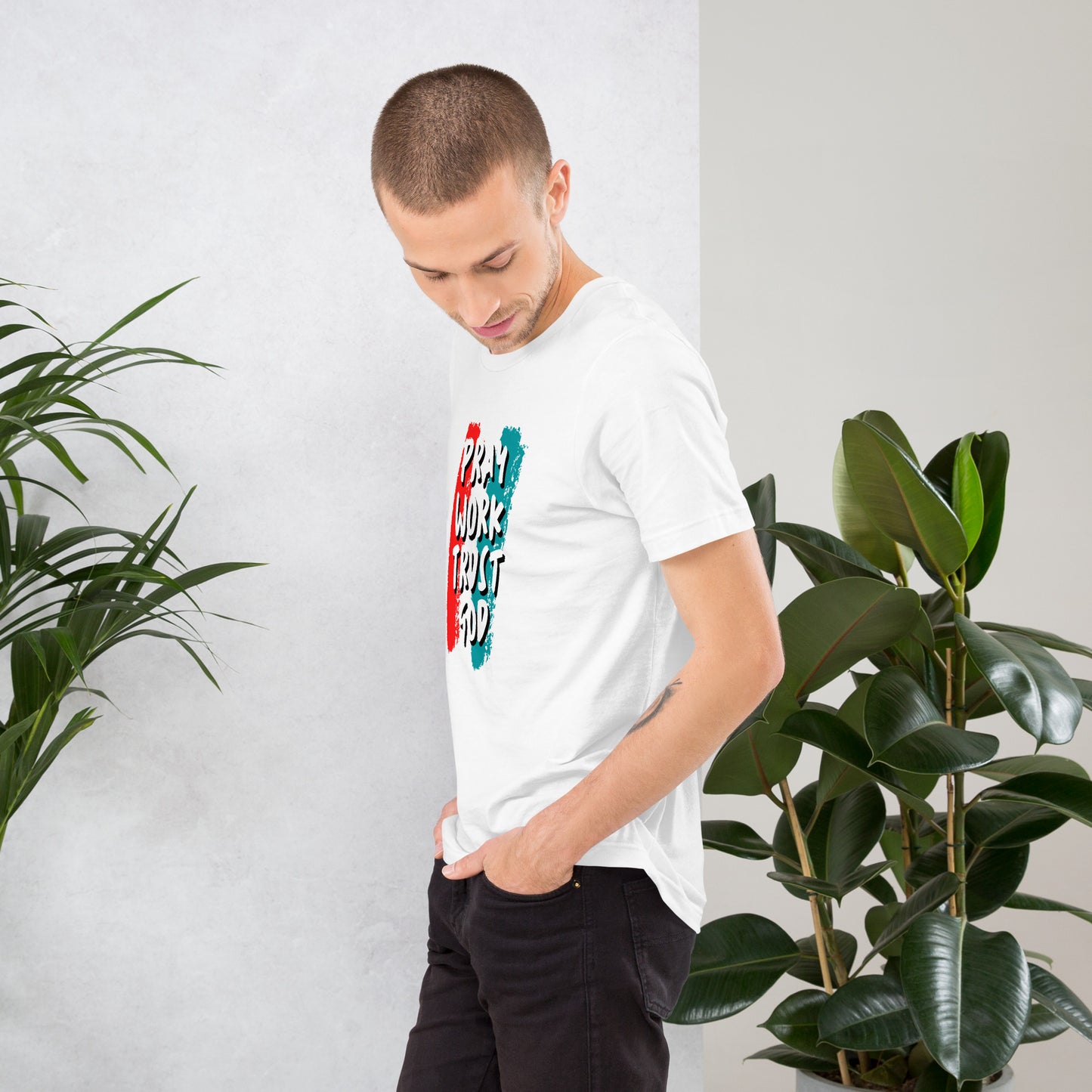 Pray Work Trust God T-shirt
