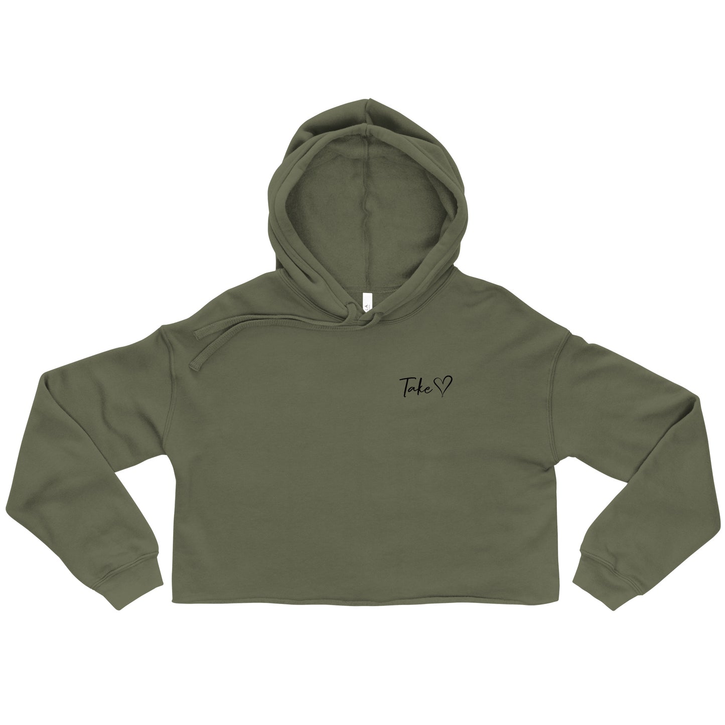 Take Heart Crop Hoodie