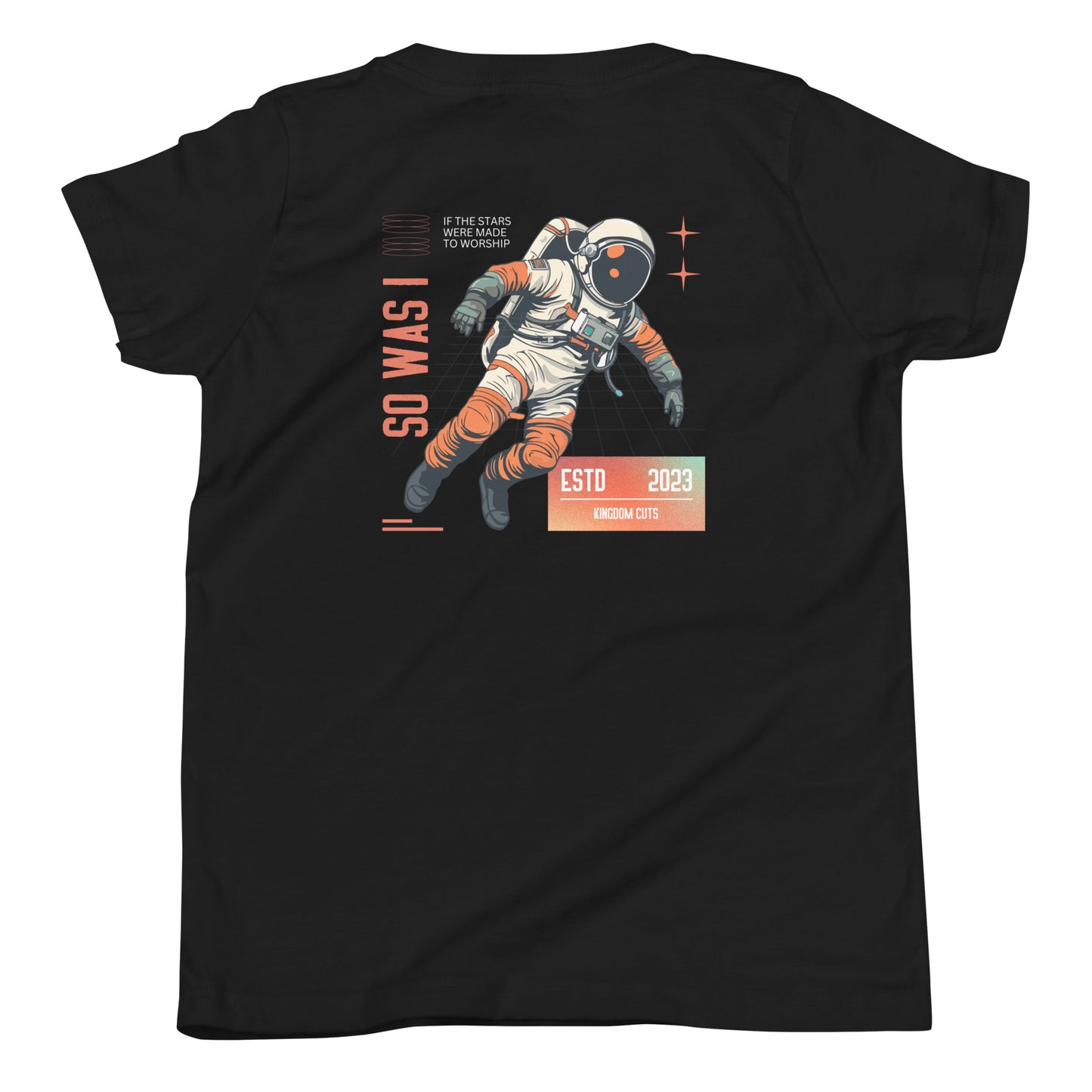Youth Astronaut T-shirt - Stars Were Made To Worship