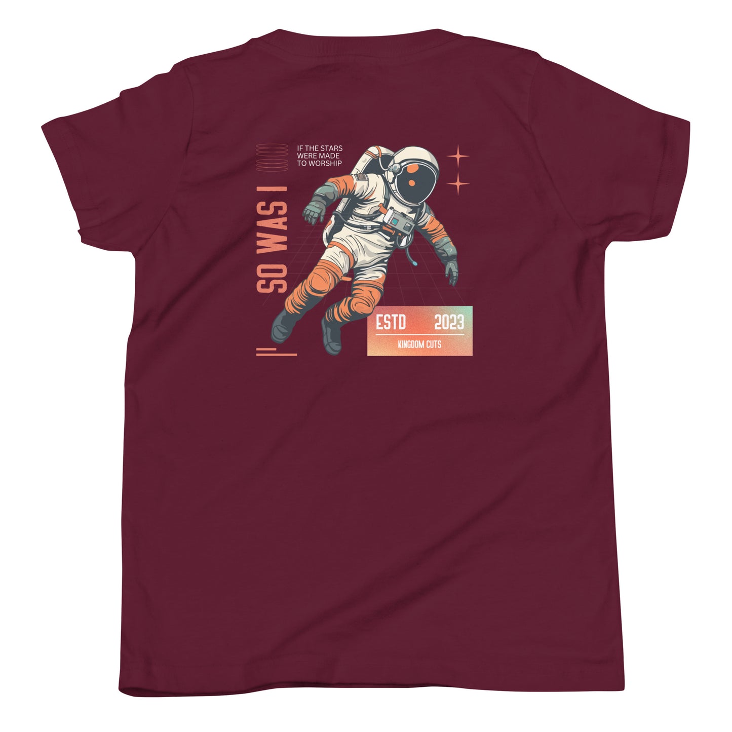Youth Astronaut T-shirt - Stars Were Made To Worship