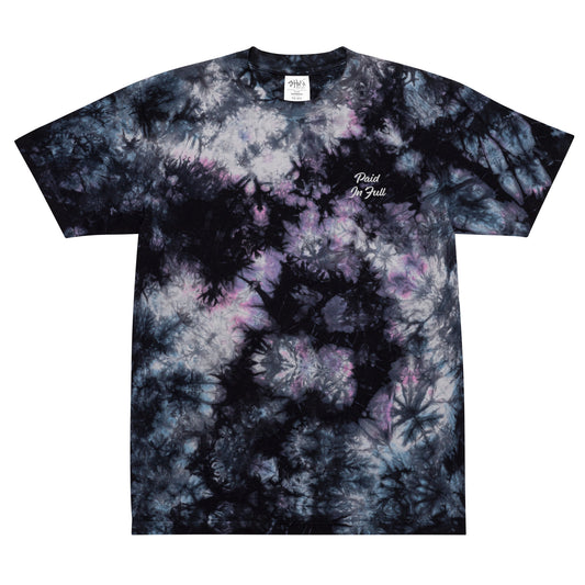 Paid In Full Oversized Tie-dye T-shirt
