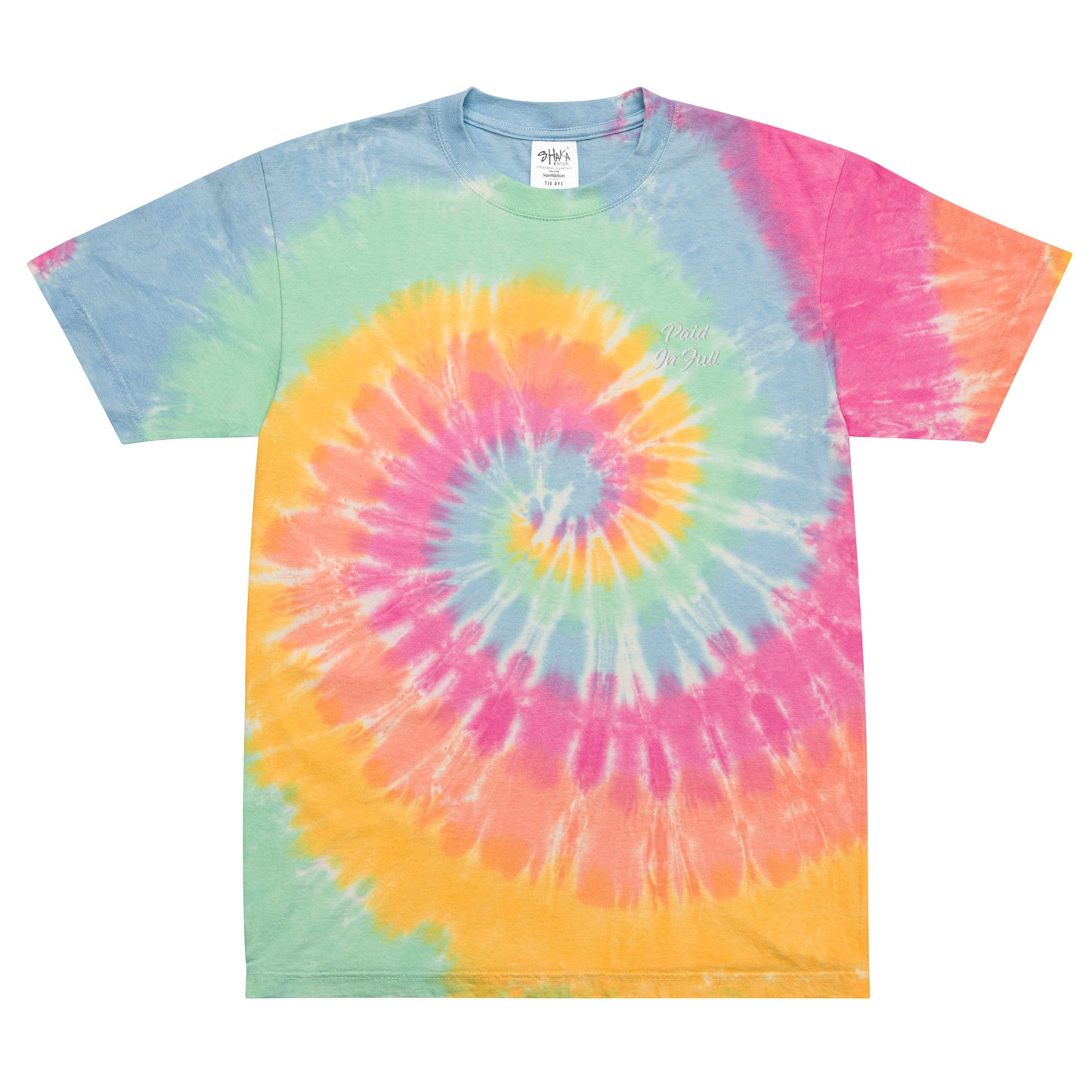Paid In Full Oversized Tie-dye T-shirt