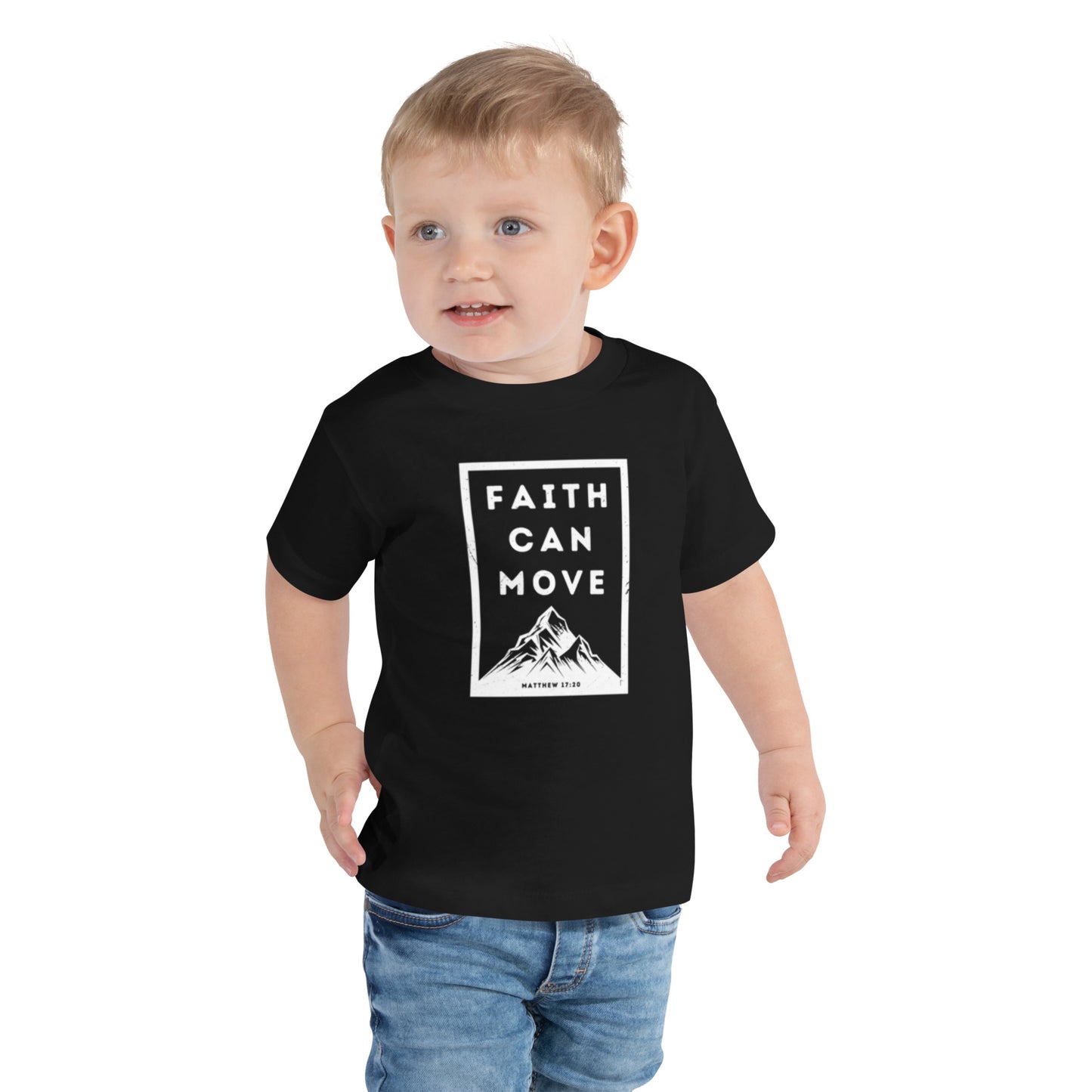 Toddler Faith Can Move Mountains T-shirt