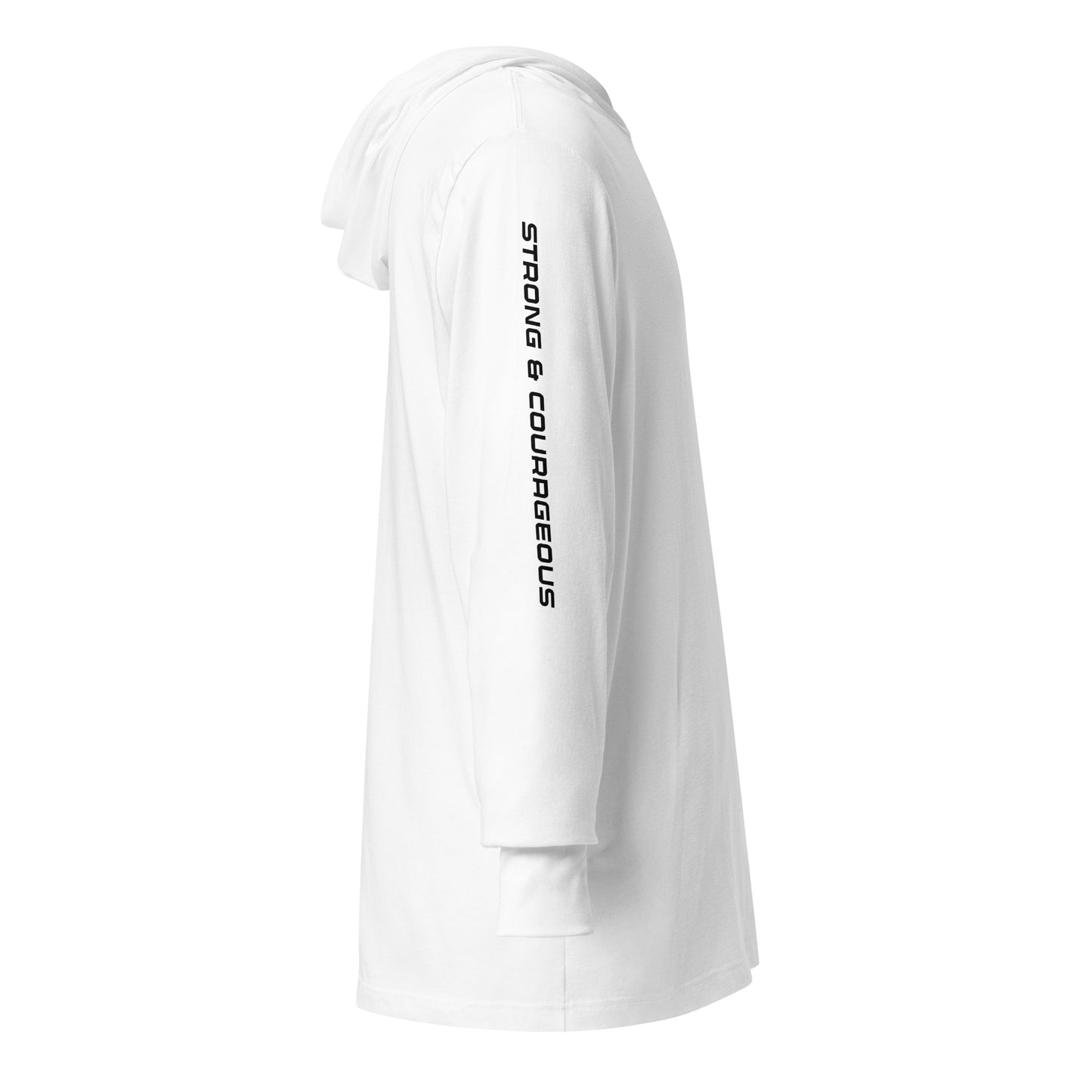Strong and Courageous Hooded Long Sleeve