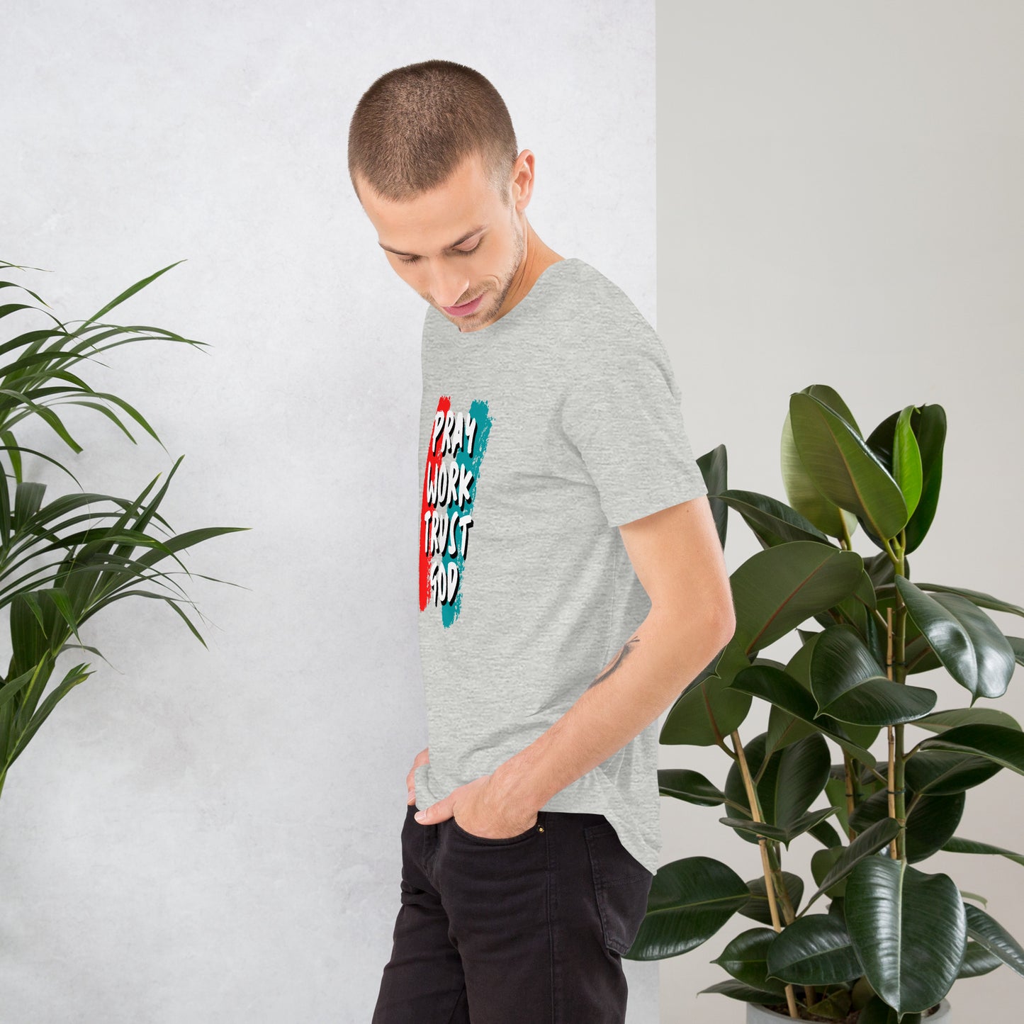 Pray Work Trust God T-shirt
