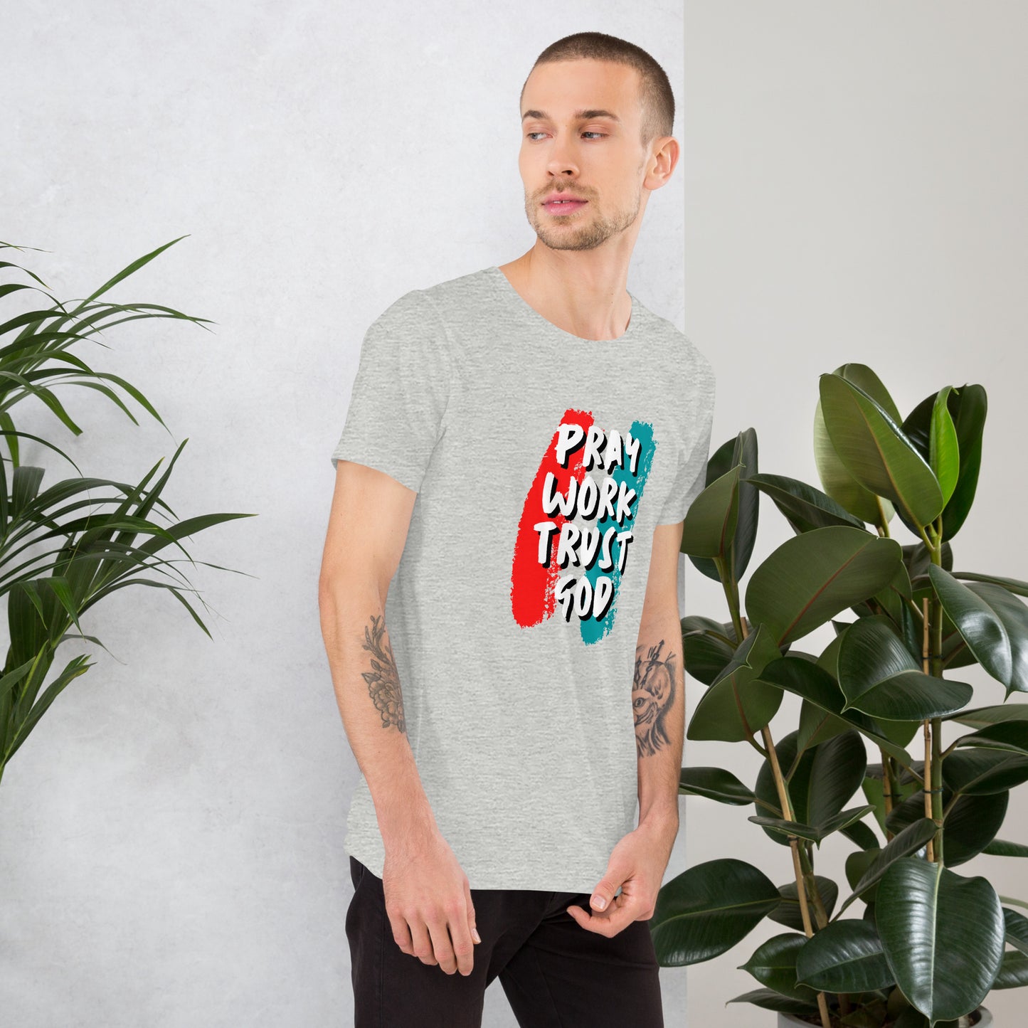 Pray Work Trust God T-shirt