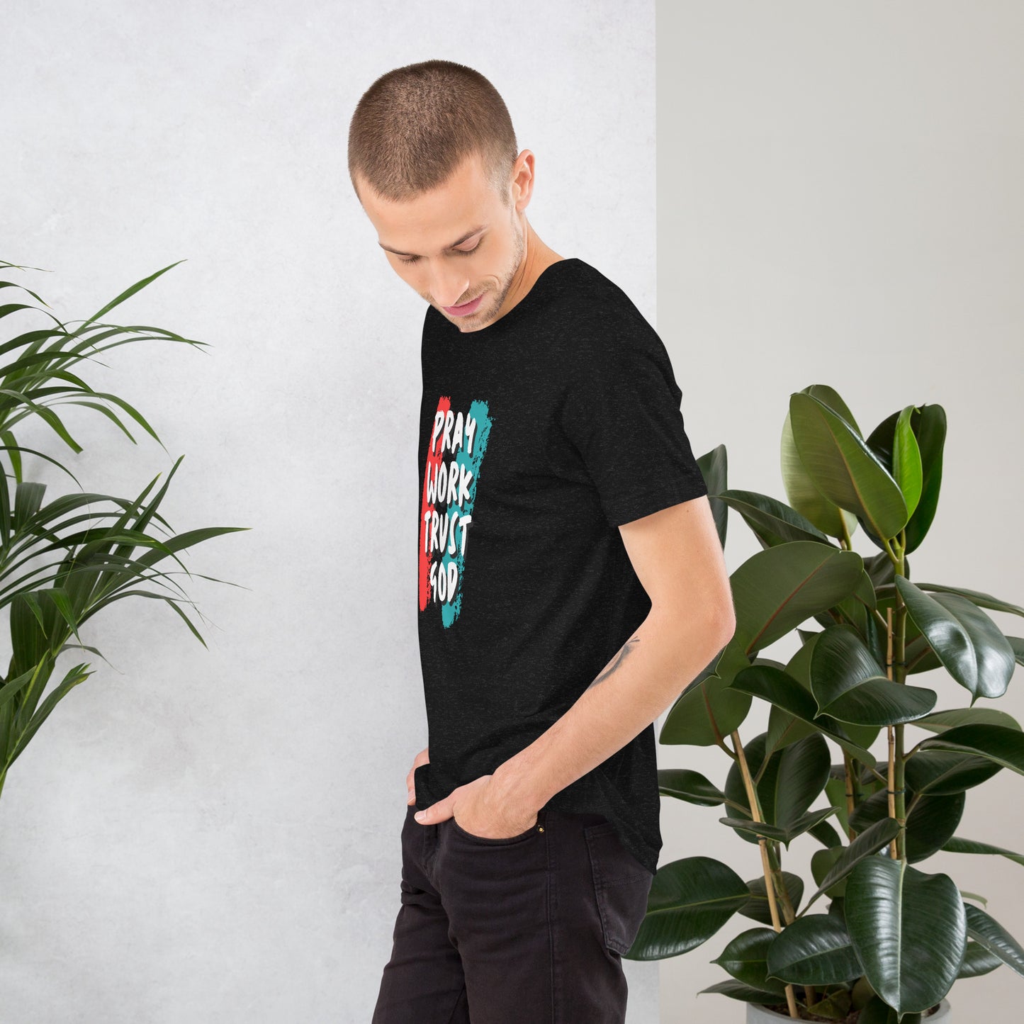 Pray Work Trust God T-shirt