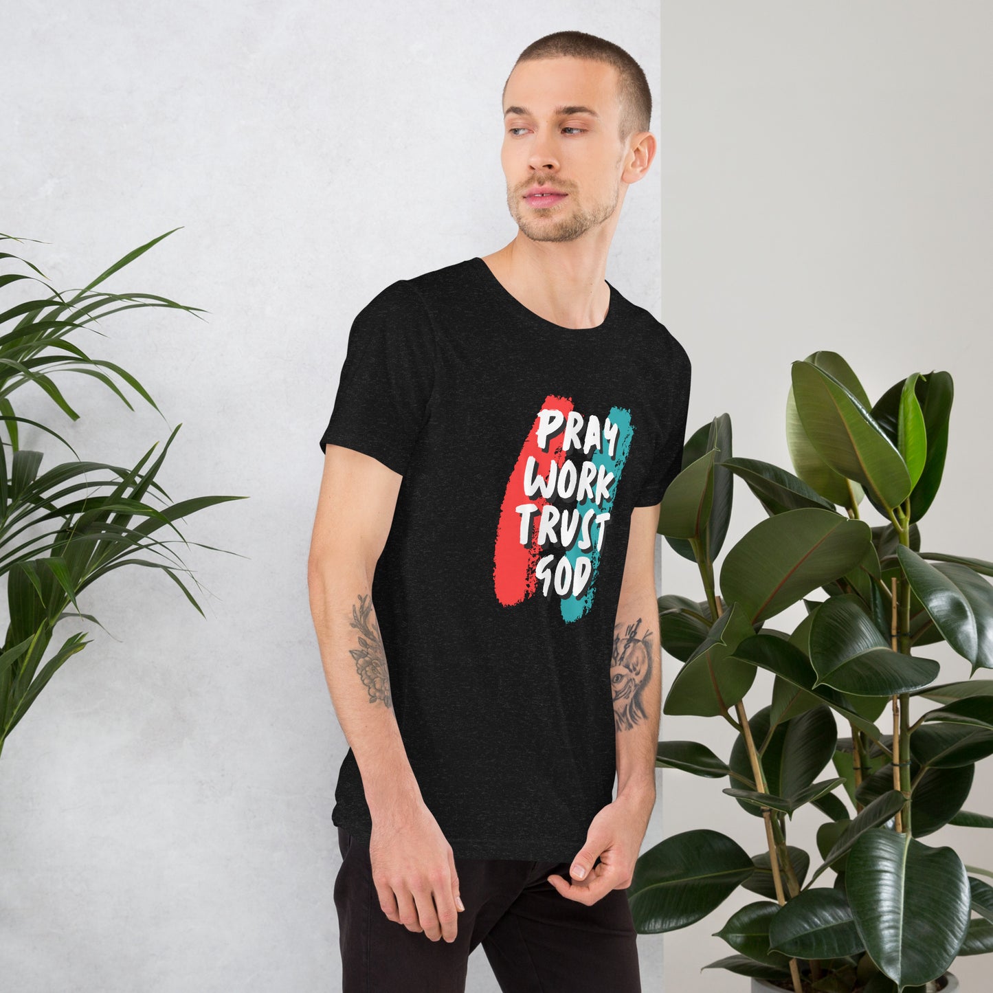 Pray Work Trust God T-shirt