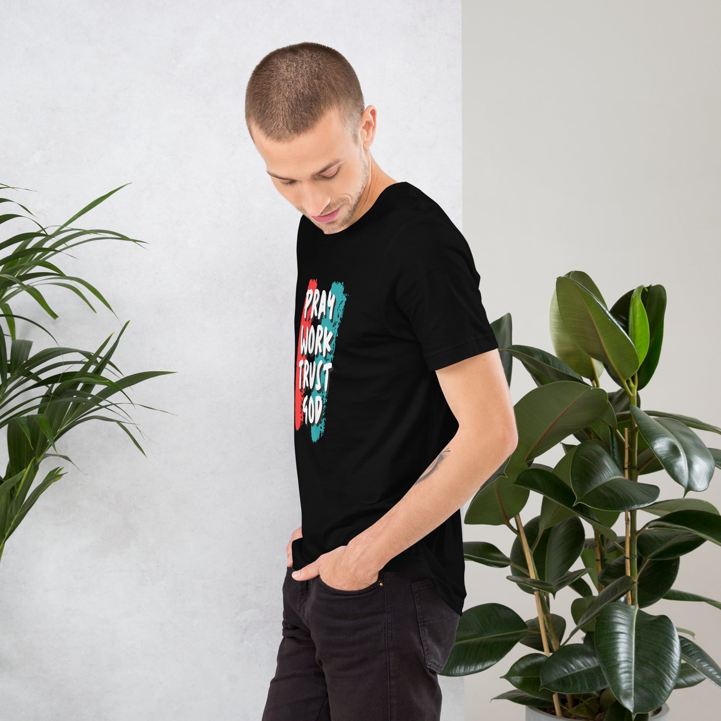 Pray Work Trust God T-shirt