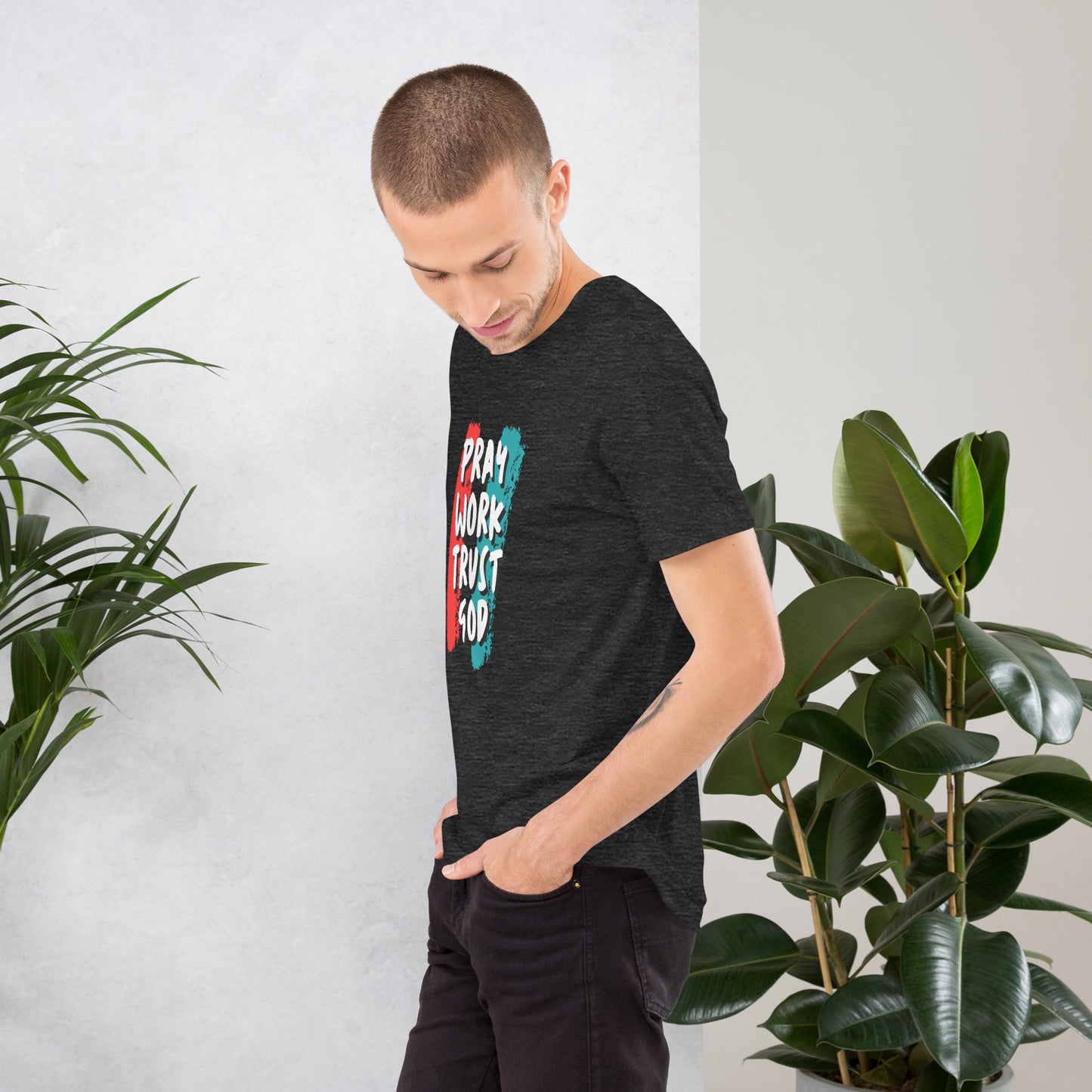 Pray Work Trust God T-shirt