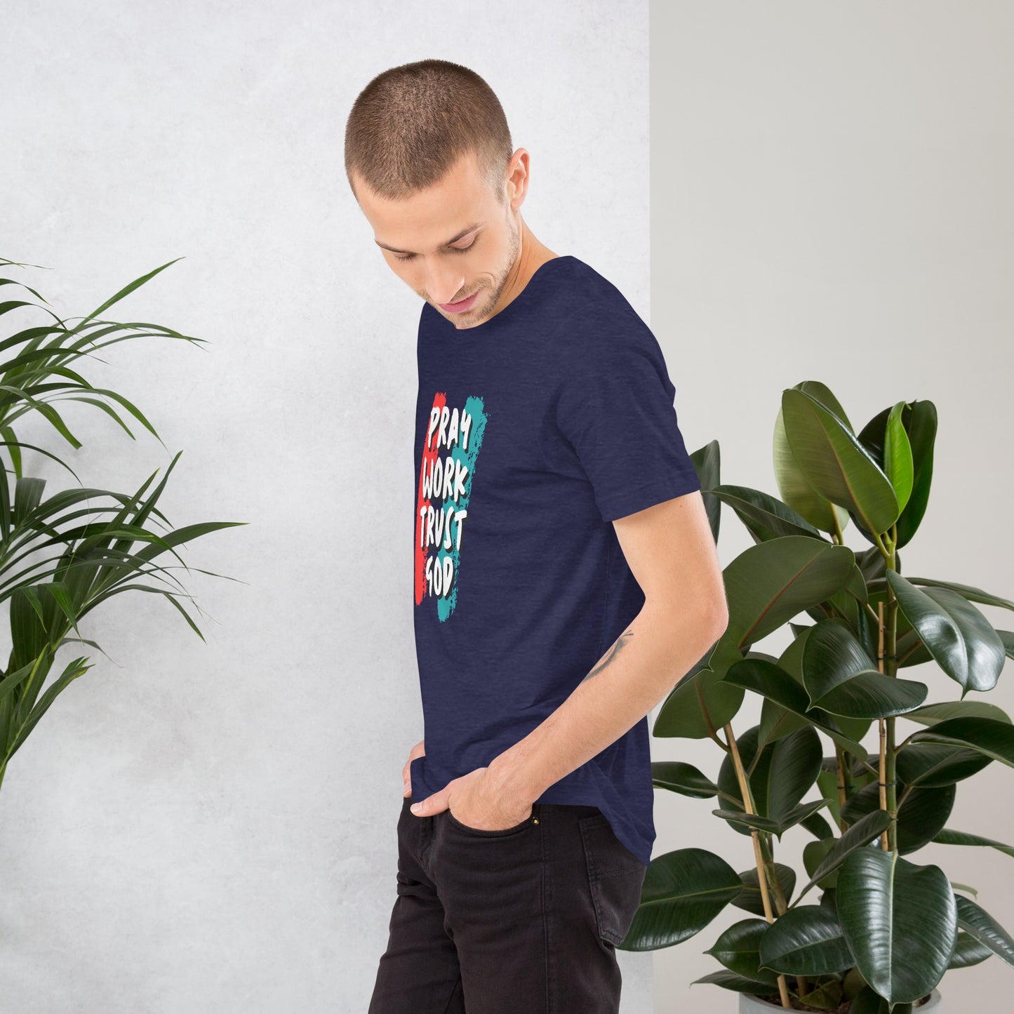 Pray Work Trust God T-shirt