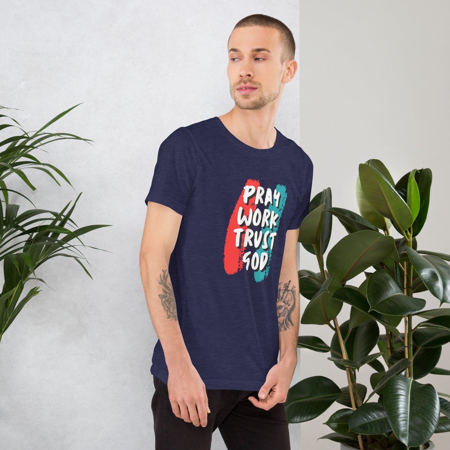 Pray Work Trust God T-shirt