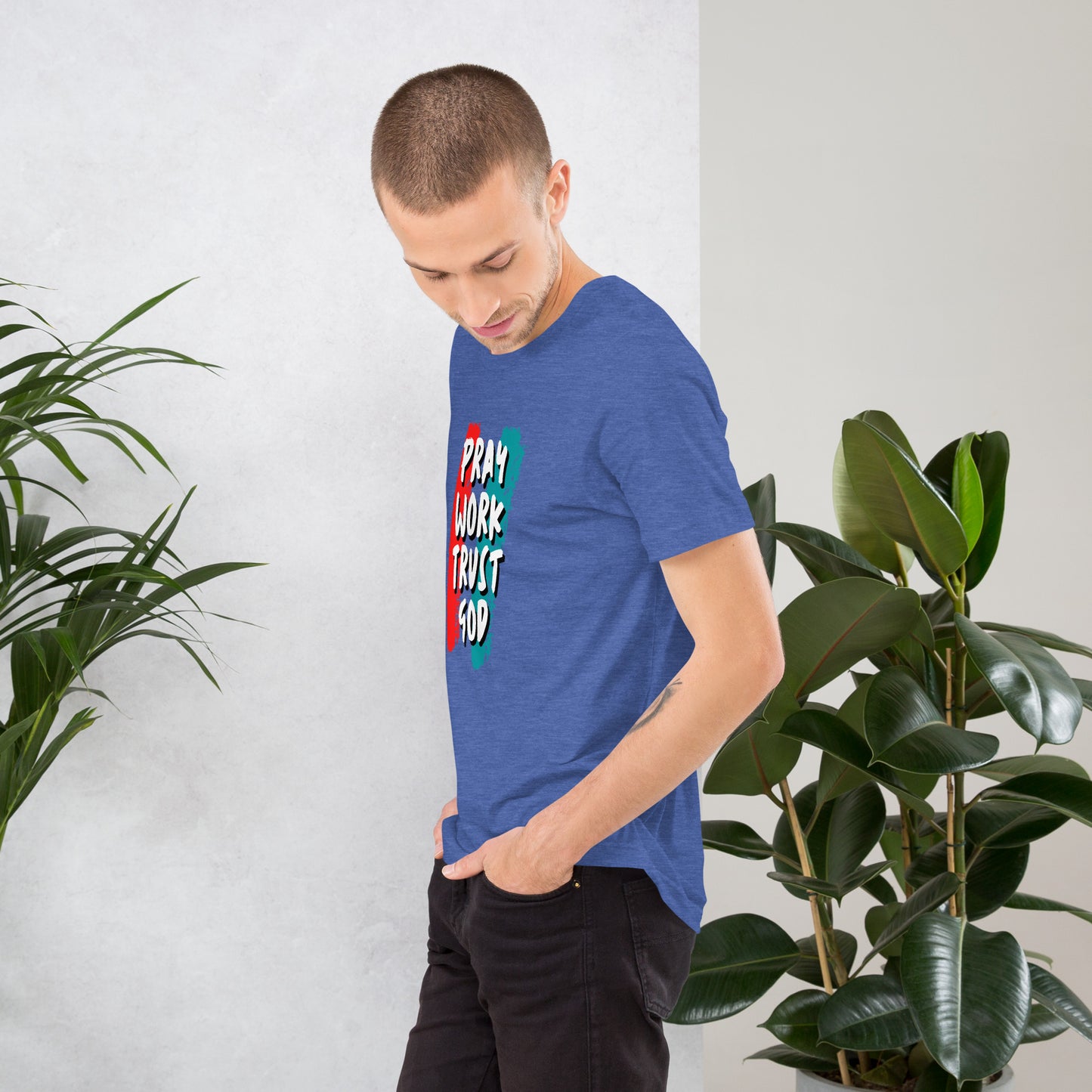 Pray Work Trust God T-shirt