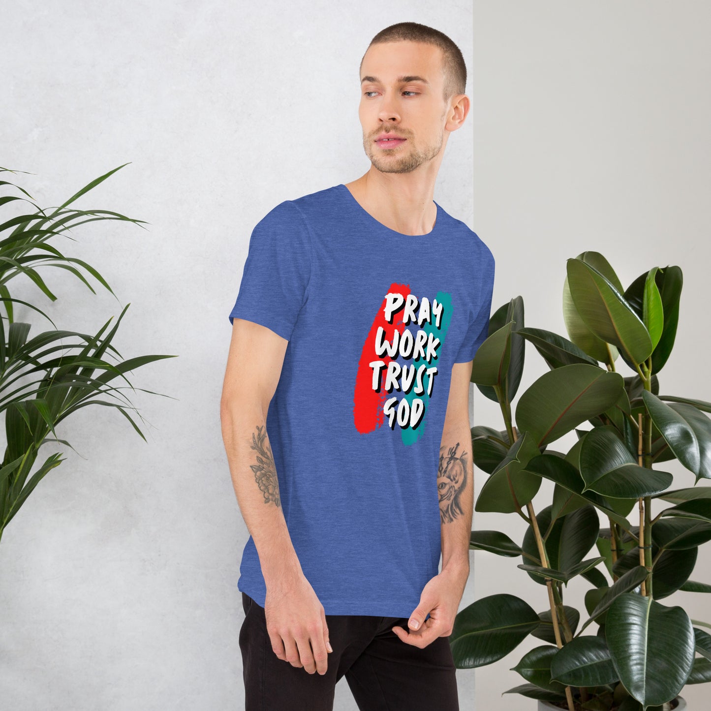 Pray Work Trust God T-shirt