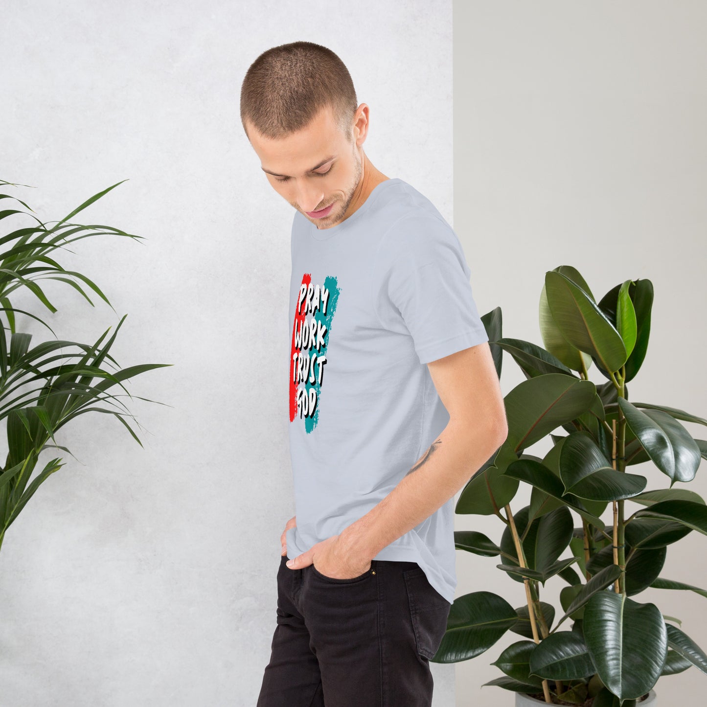 Pray Work Trust God T-shirt