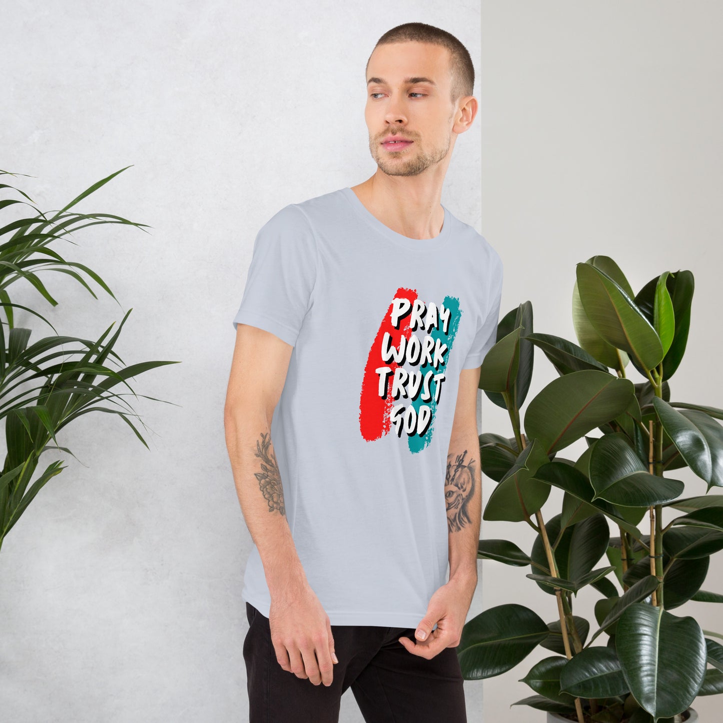 Pray Work Trust God T-shirt