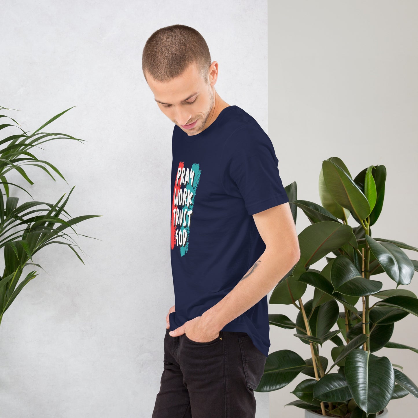 Pray Work Trust God T-shirt