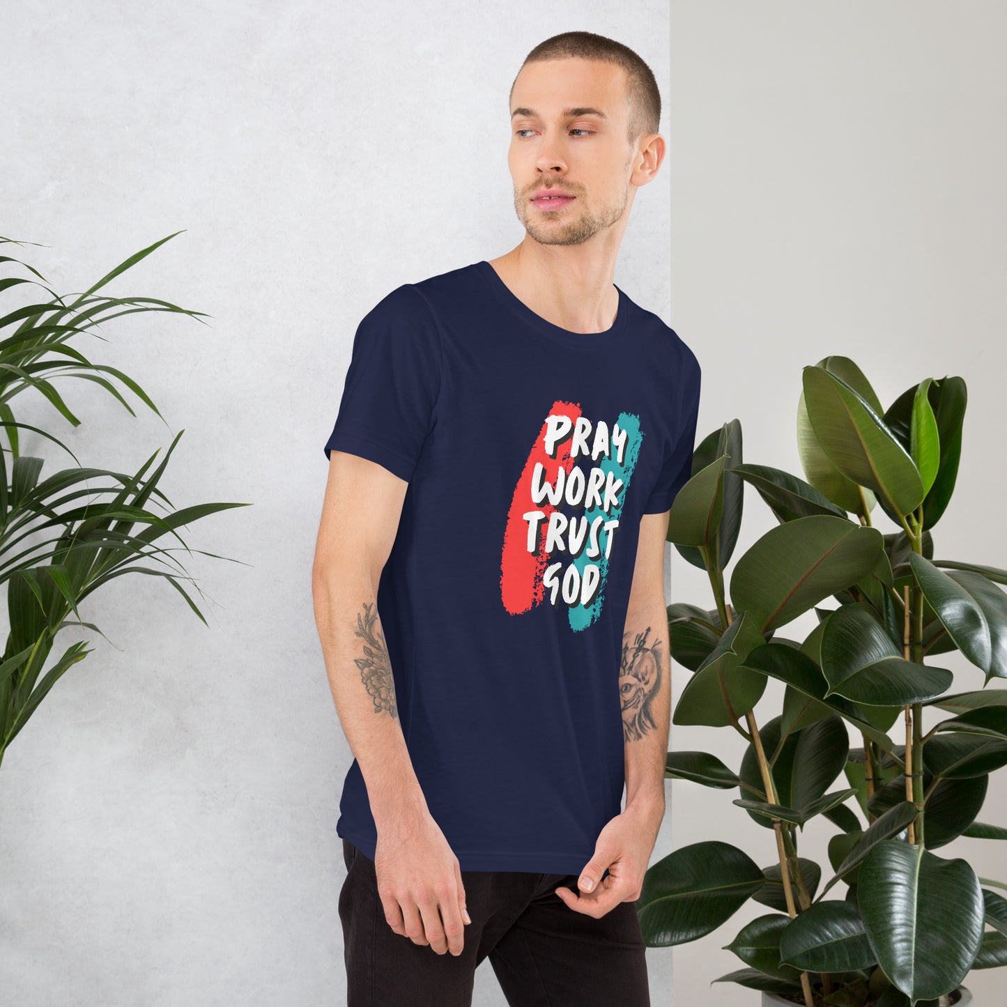 Pray Work Trust God T-shirt