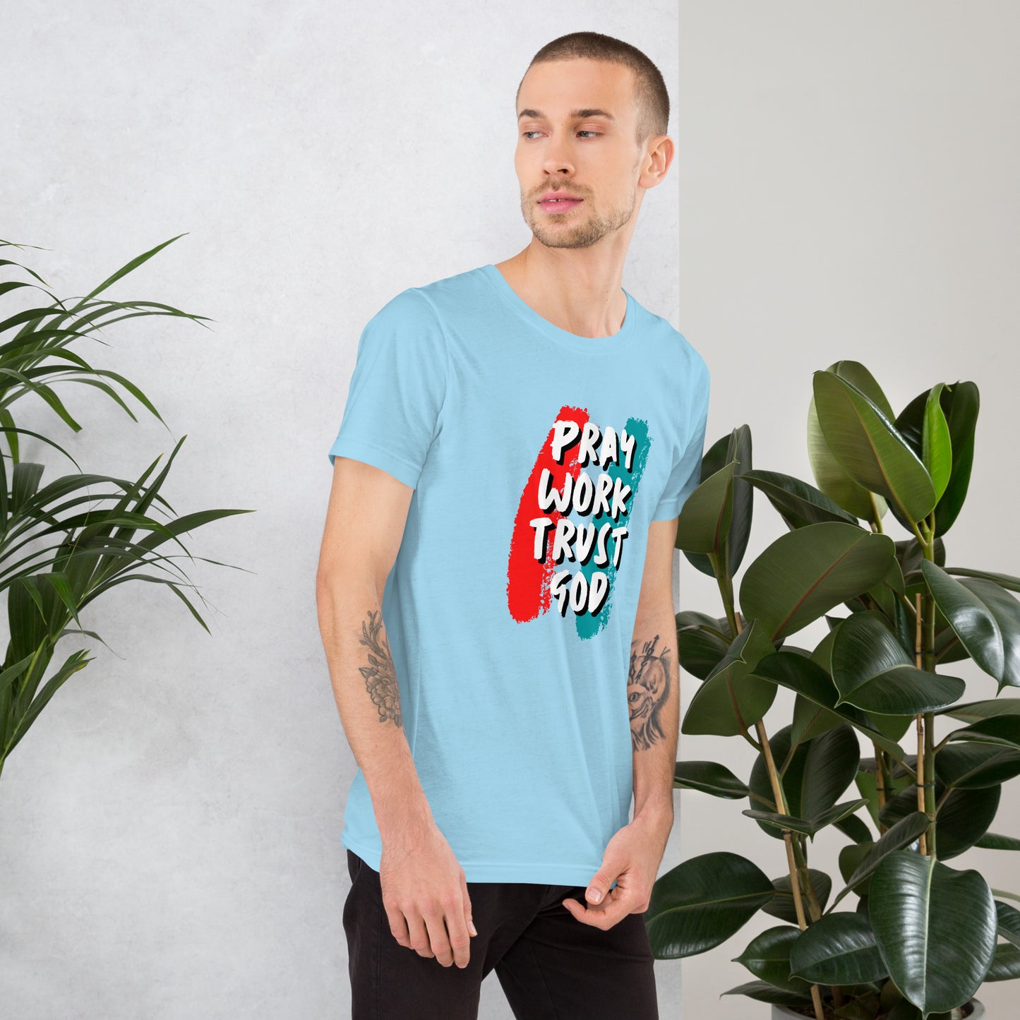 Pray Work Trust God T-shirt