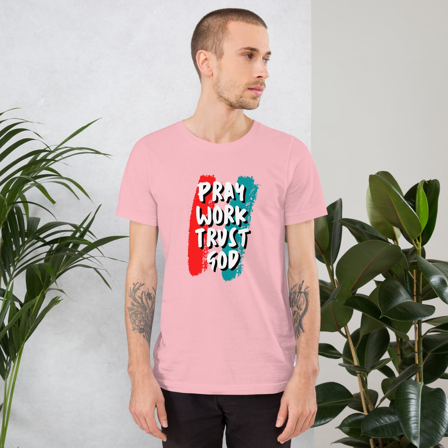 Pray Work Trust God T-shirt