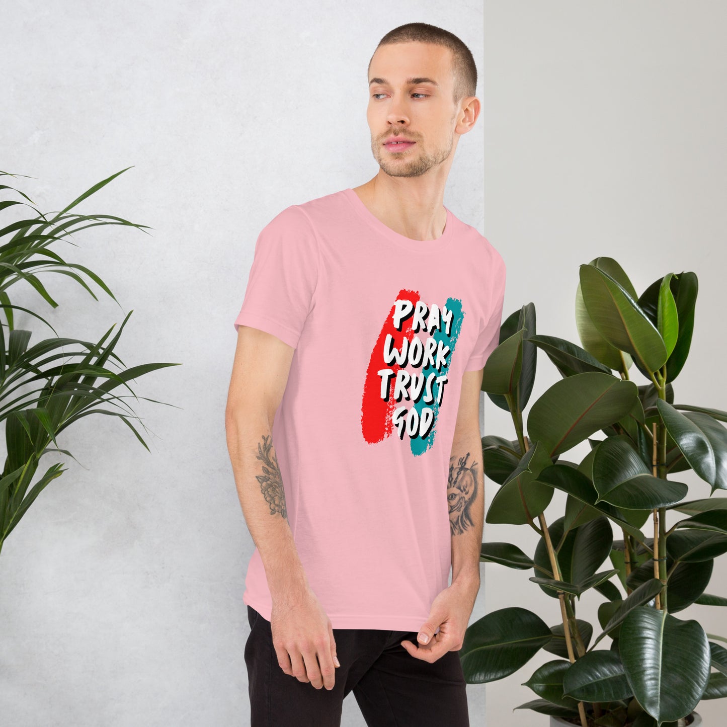 Pray Work Trust God T-shirt