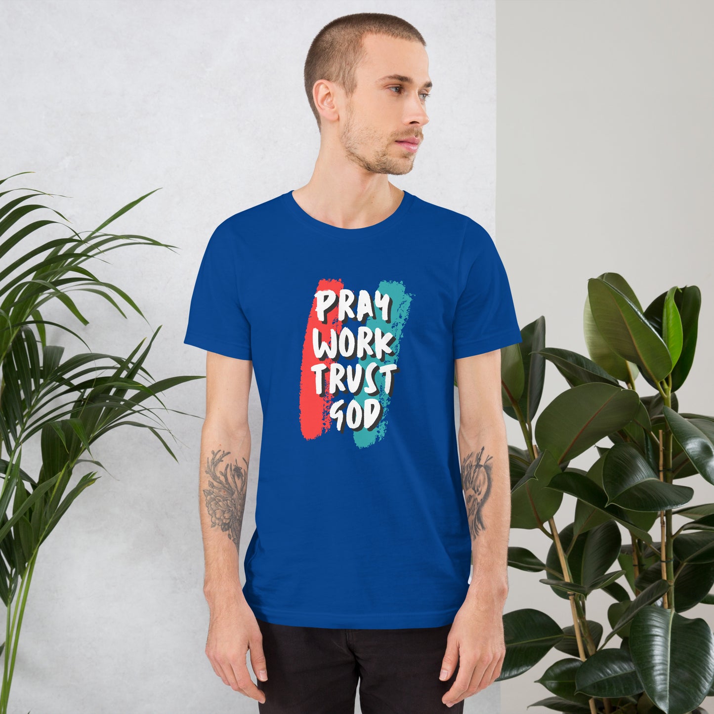 Pray Work Trust God T-shirt