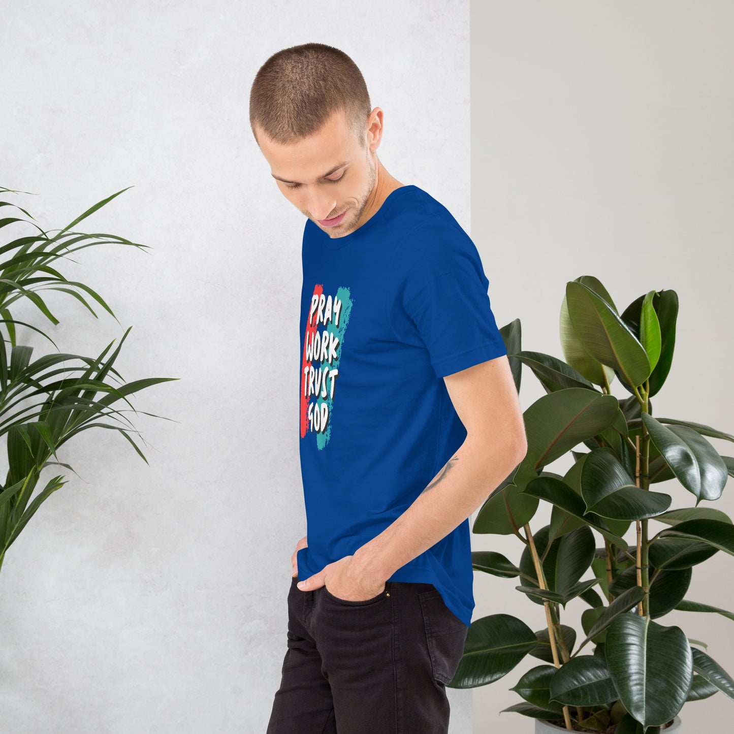 Pray Work Trust God T-shirt