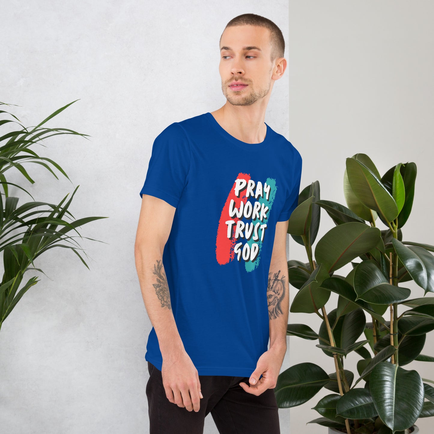 Pray Work Trust God T-shirt