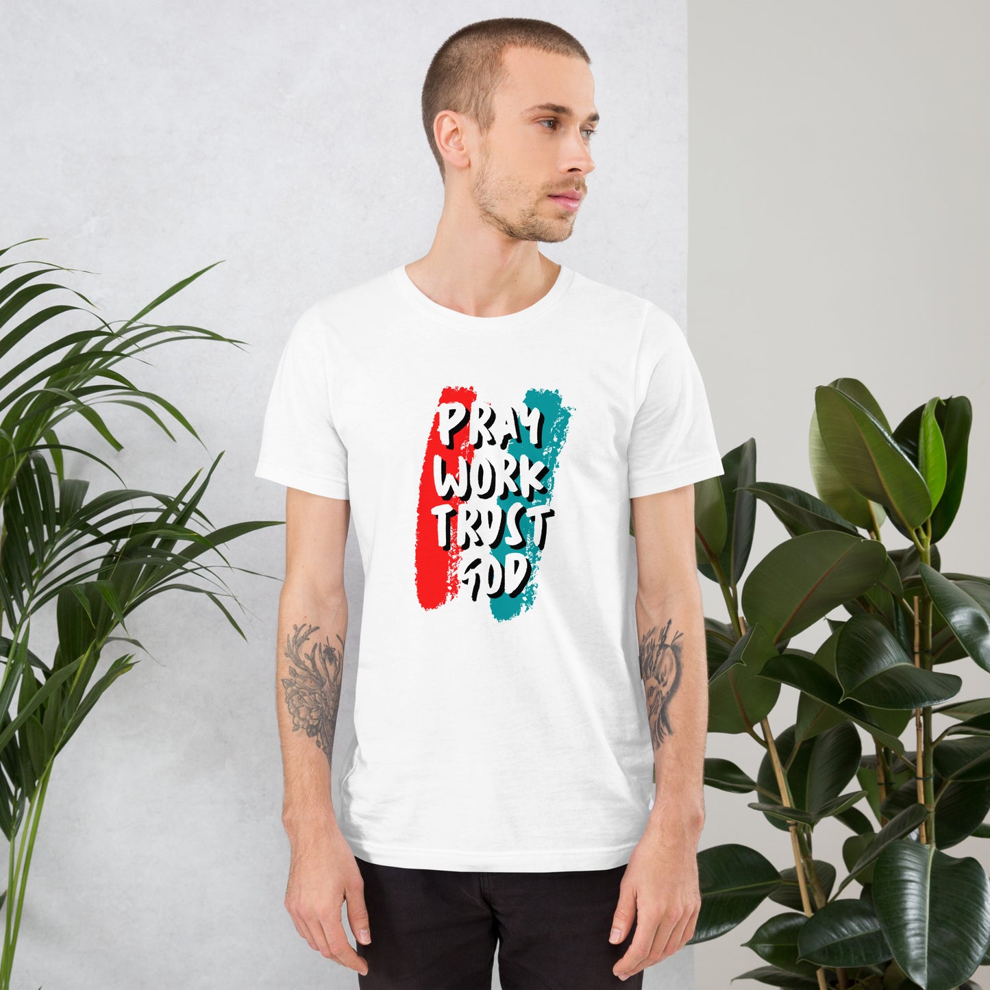 Pray Work Trust God T-shirt