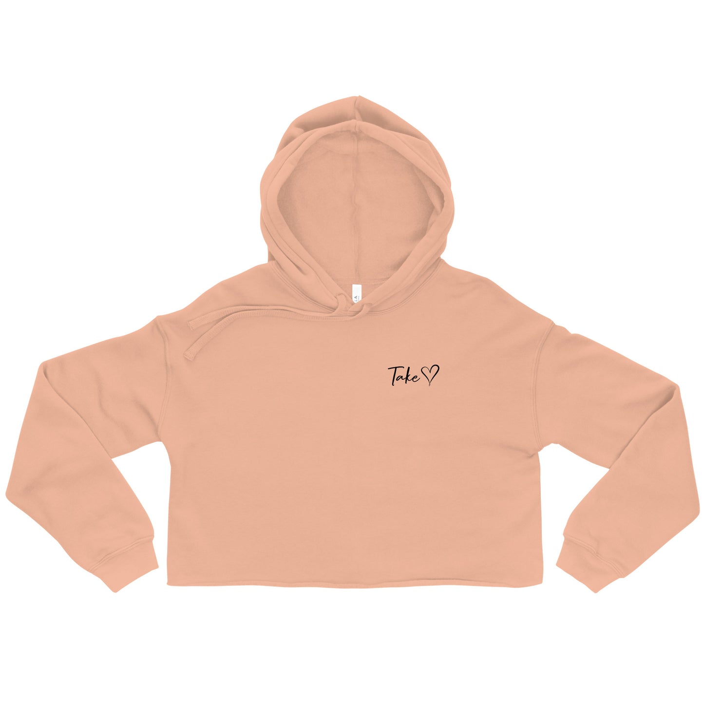 Take Heart Crop Hoodie