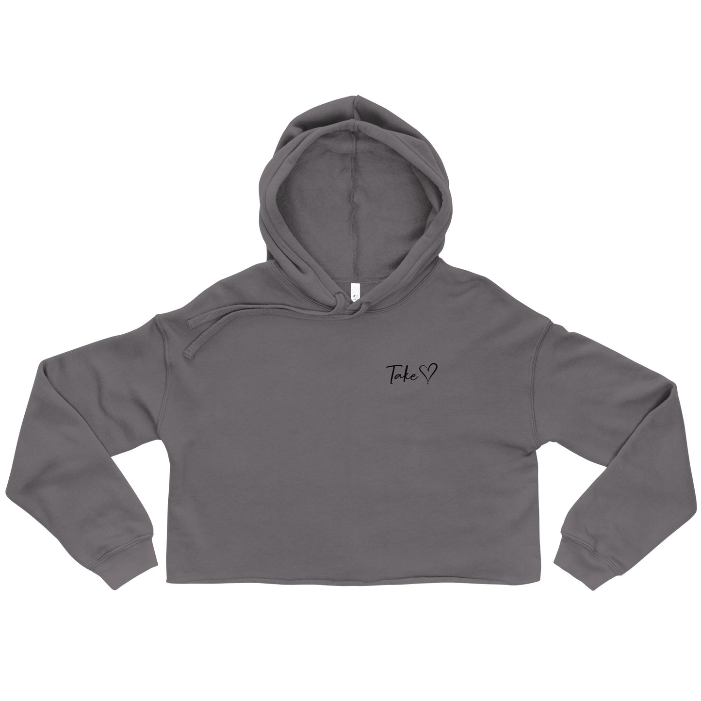 Take Heart Crop Hoodie