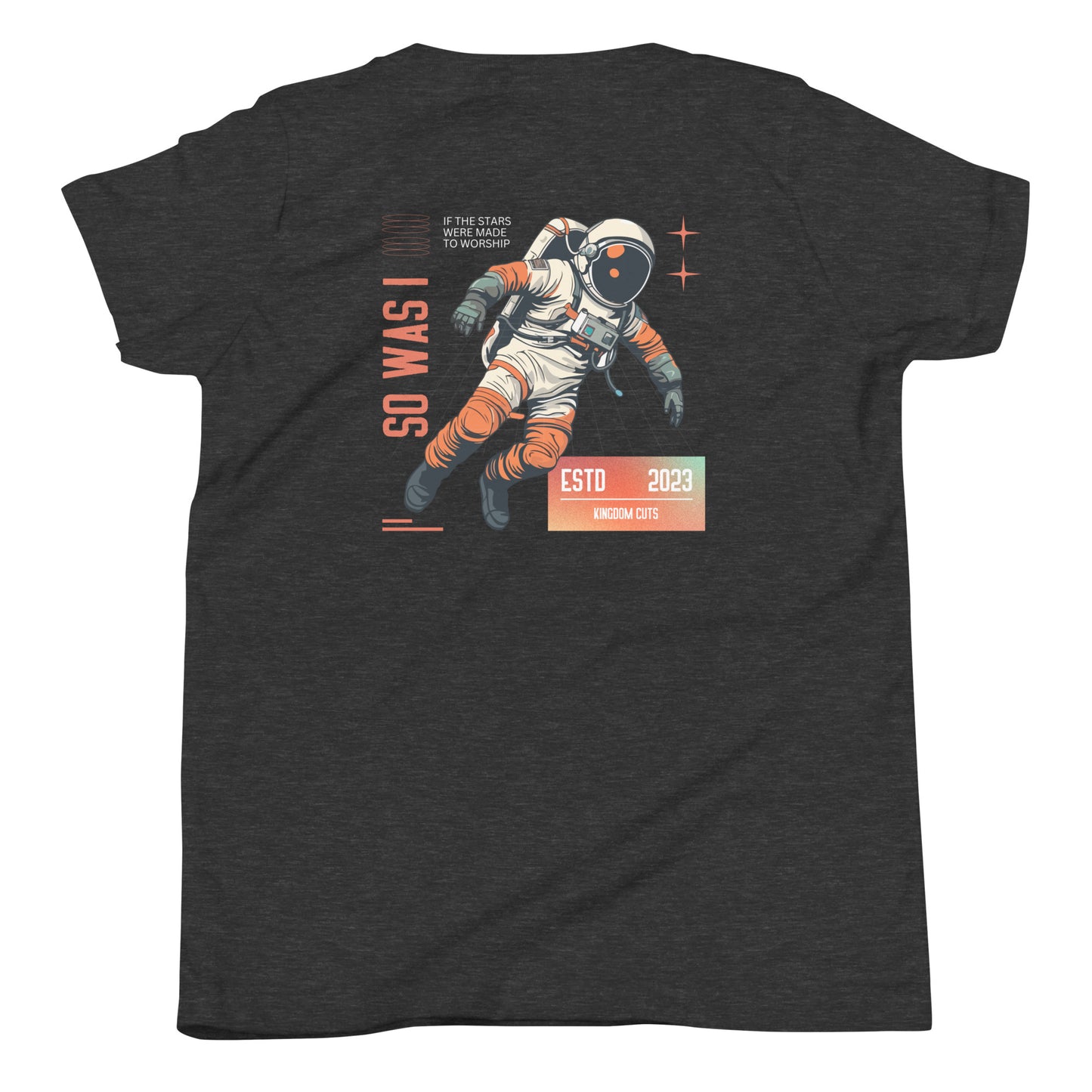 Youth Astronaut T-shirt - Stars Were Made To Worship
