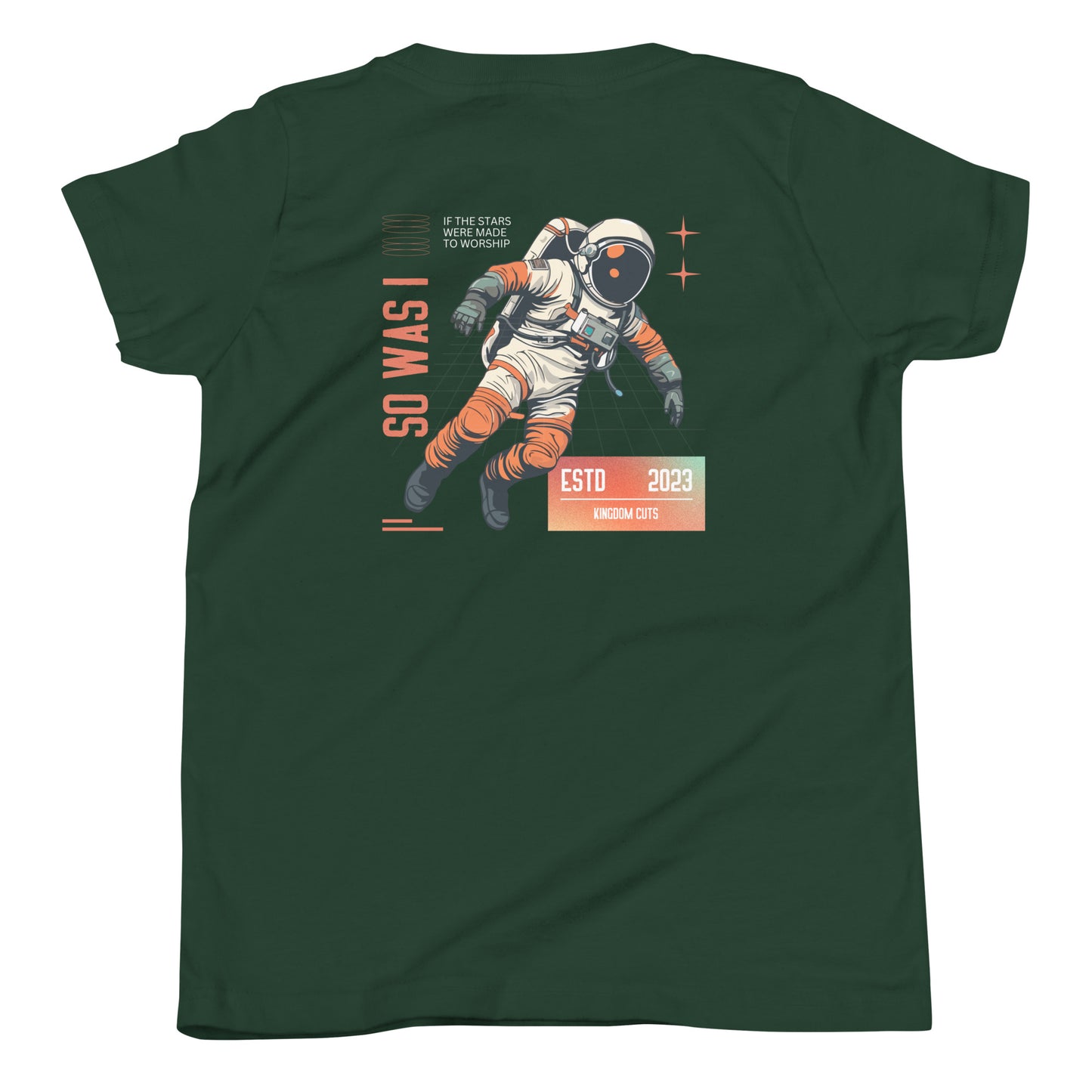 Youth Astronaut T-shirt - Stars Were Made To Worship