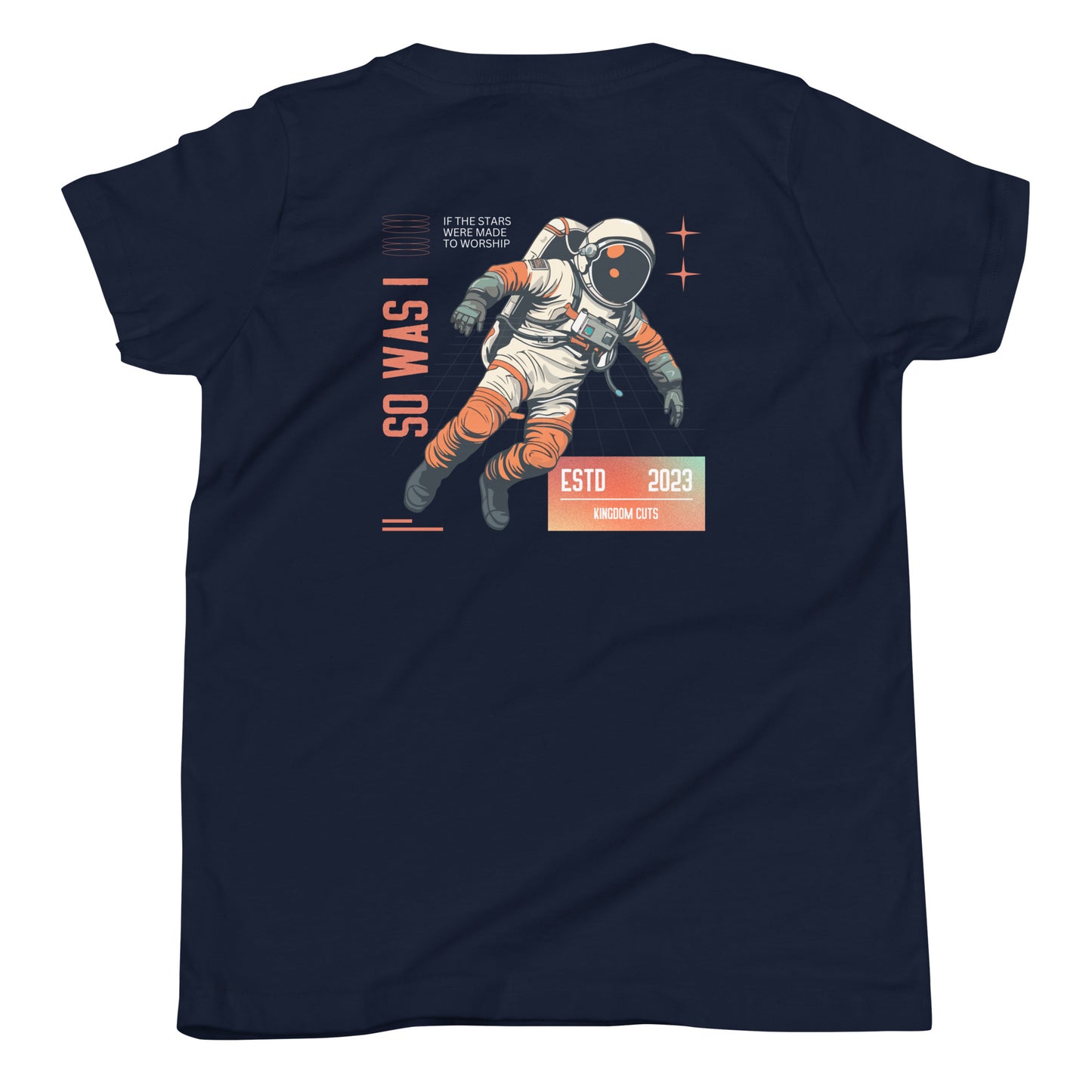 Youth Astronaut T-shirt - Stars Were Made To Worship